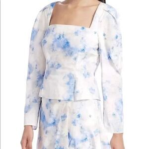 BAUM und Pferdgarten Marlowe Puff Sleeve Cloud Blouse Cottagecore Coquette L